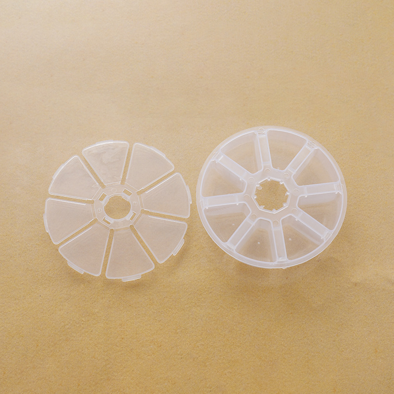 Plastic Round 8 Grid Fixed Pot Box Beaded Desktop Storage diy Nail Earrings Glass Drill Parts Jewelry Box