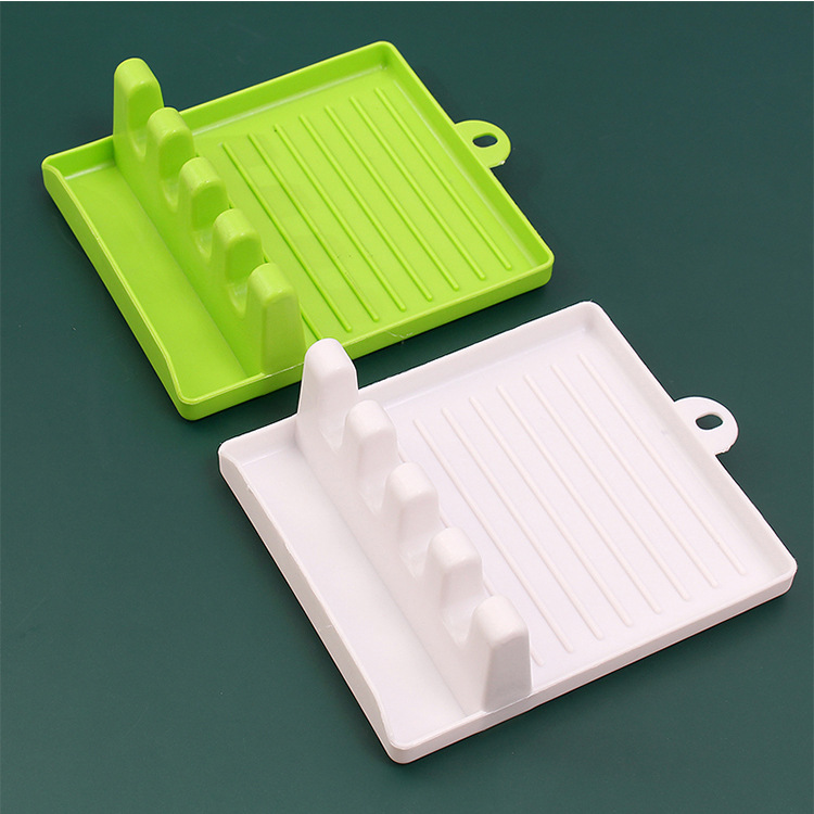 Kitchen spatula pot lid storage rack household cooking spatula mat kitchen storage rack plastic pot lid rack