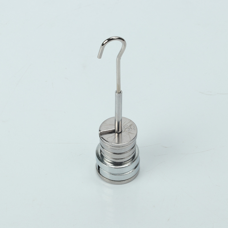 Mingrong Long Metal Weight 100g Laboratory Instrument Iron Chrome Weight Weight Weight Block Middle School Physics Experimental Equipment