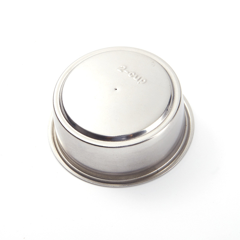 Guangdong Manufacturer Supplies Stainless Steel Filter 51mm Double-Layer Stainless Steel Wire Mesh Double Filter Coffee Powder Bowl