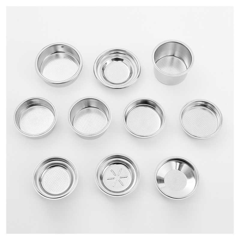 Guangdong Manufacturer Supplies Stainless Steel Filter 51mm Double-Layer Stainless Steel Wire Mesh Double Filter Coffee Powder Bowl