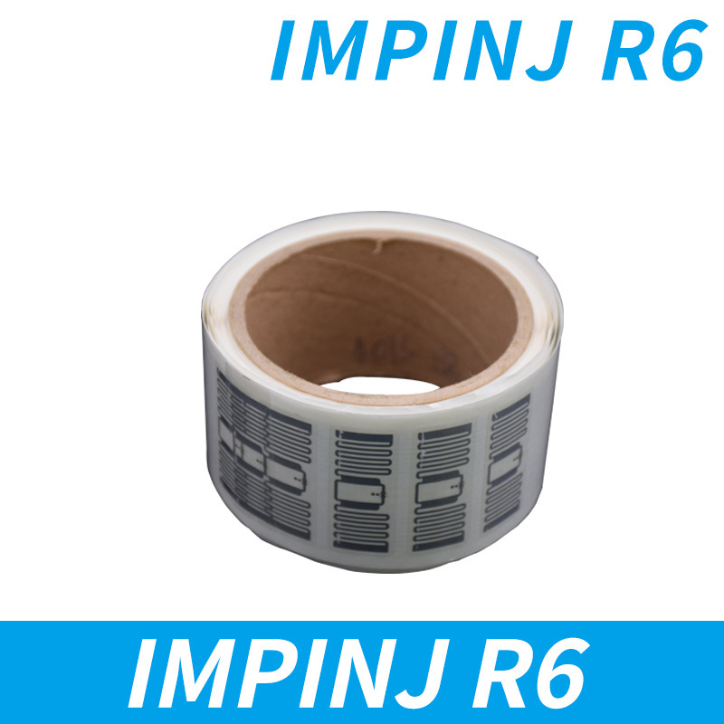 Ультравысокочастотная RFID цифровая этикетка, УHF покрытая бумага, белая этикетка, чип R6, большое количество на складе, печатная