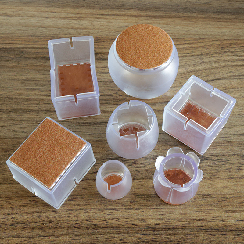 Thickened Wear-resistant Non-slip Silicone Table and Chair Foot Cover Furniture Silent Solid Wood Floor Protective Mat Chair Stool Table Foot Mat