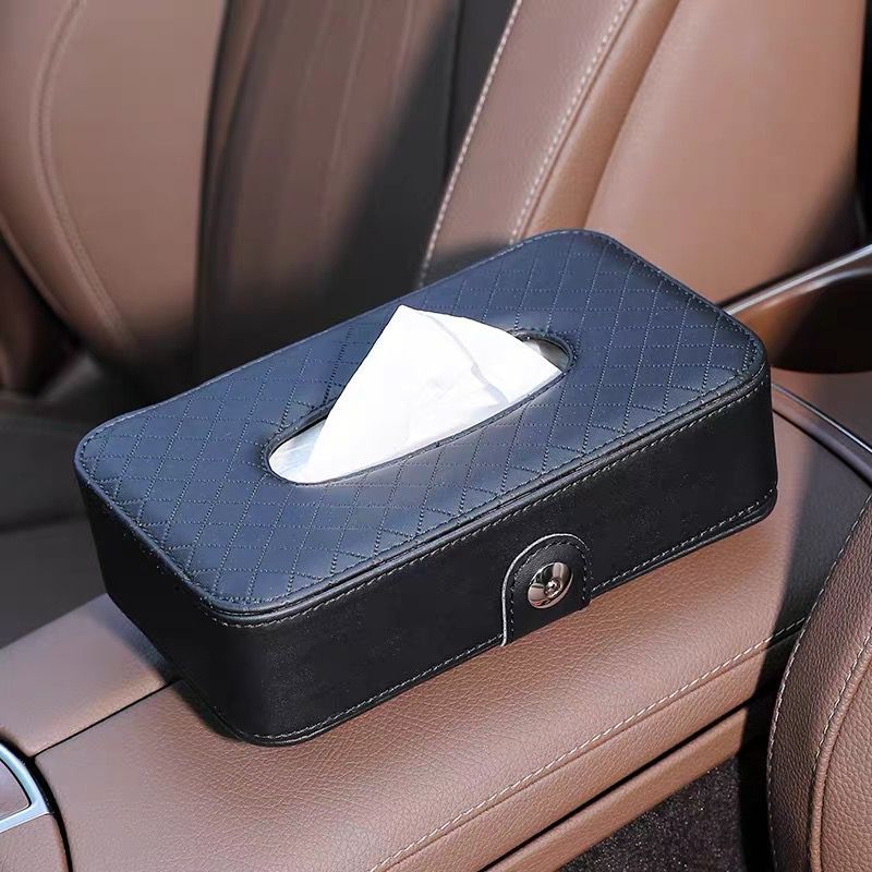 Car Tissue Box Hanging Sun Visor Hanging Sunroof Car Tissue Box Car Interior Leather Car Paper Box