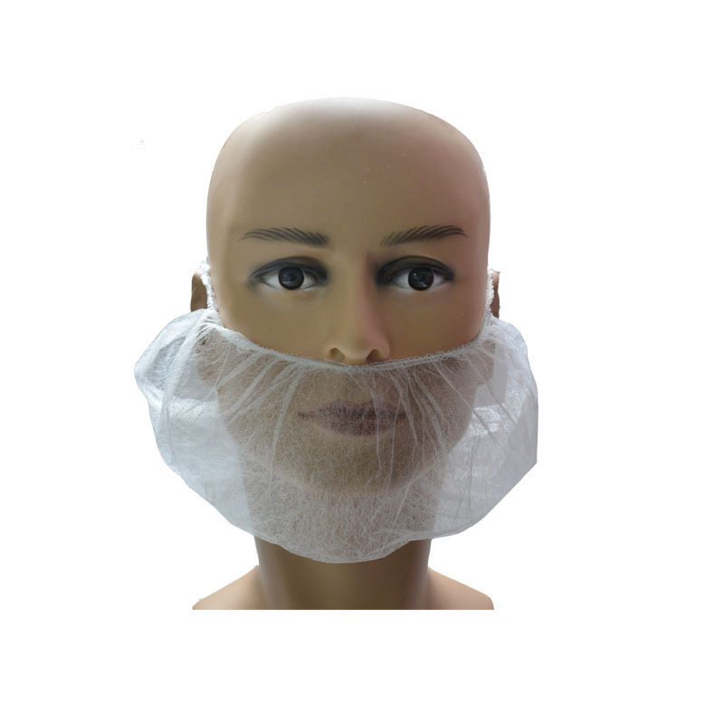 Disposable non-woven beard cover pocket anti-beard drop pocket PP beard supplies dust cover non-woven beard cover