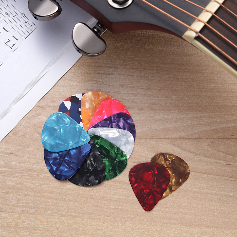Guitar Pick Celluloid Colorful 0.50.75 Pick Abs Pick Finger Accessories Can Play Musical Instruments