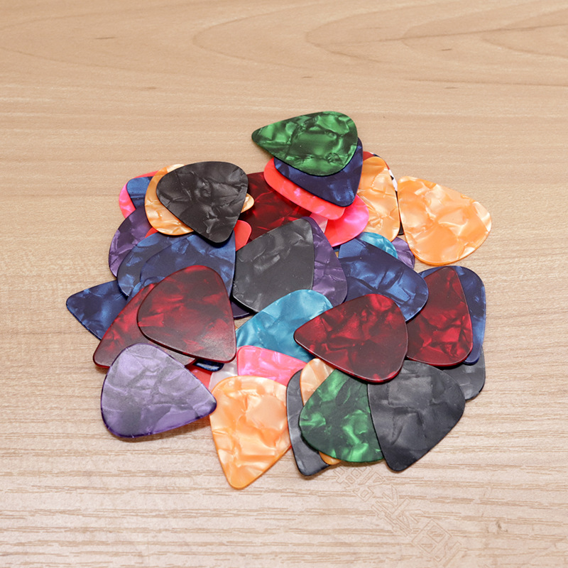 Guitar Pick Celluloid Colorful 0.50.75 Pick Abs Pick Finger Accessories Can Play Musical Instruments
