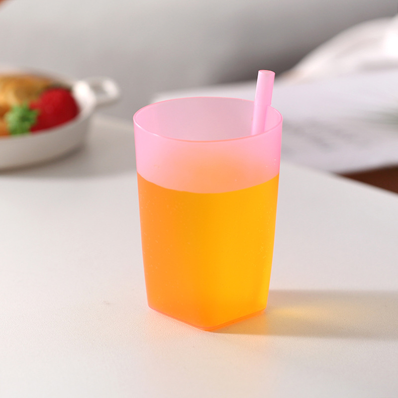 Simple Uncovered Plastic Integrated Suction Cup Summer Children Suction Cup Large Student Beverage Cup Suction Cup