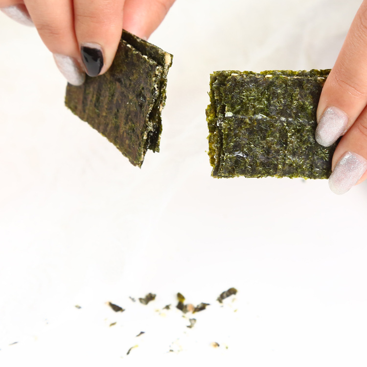 Lehao Small Moss Seaweed Sandwich Crispy 125g Sesame Sandwich Seaweed Bagged Bulk Kidsren's Snacks Wholesale
