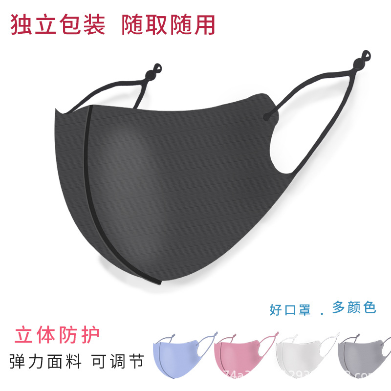 Star Ice Silk Mask Space Cotton Mask Anti-Haze Dust-proof Sunscreen Fashion Mask Washable Cotton Cloth Mask