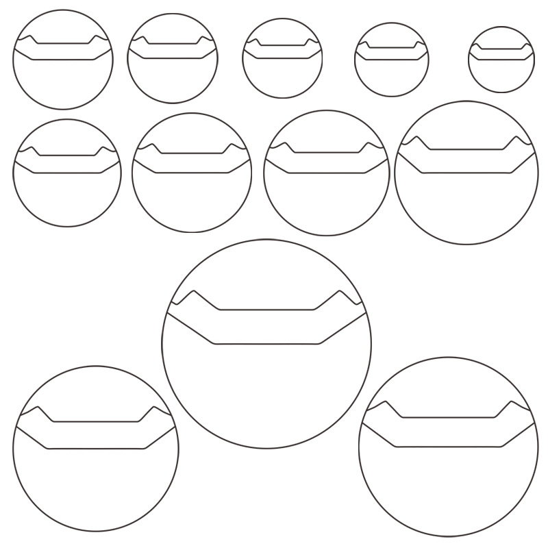 Manyun transparent bar protective cover anime two-dimensional badge round card round protection storage display cover peripheral