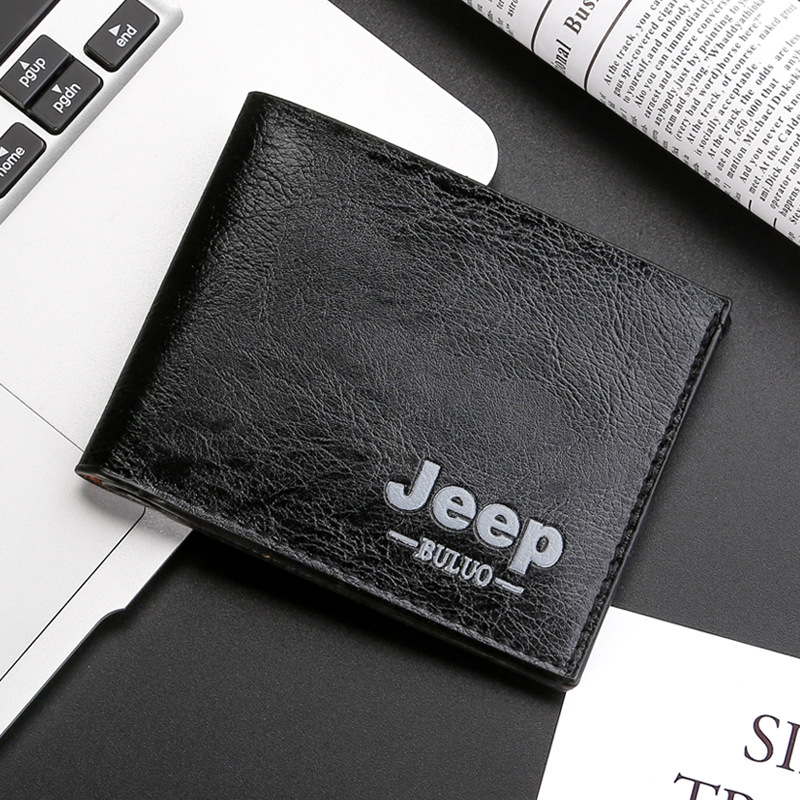 2024 Manufacturer Spot Men's Short Clip Foreign Trade Wholesale Men's Short Wallet Card Holder Coin Purse Wallet Street Stall Trend