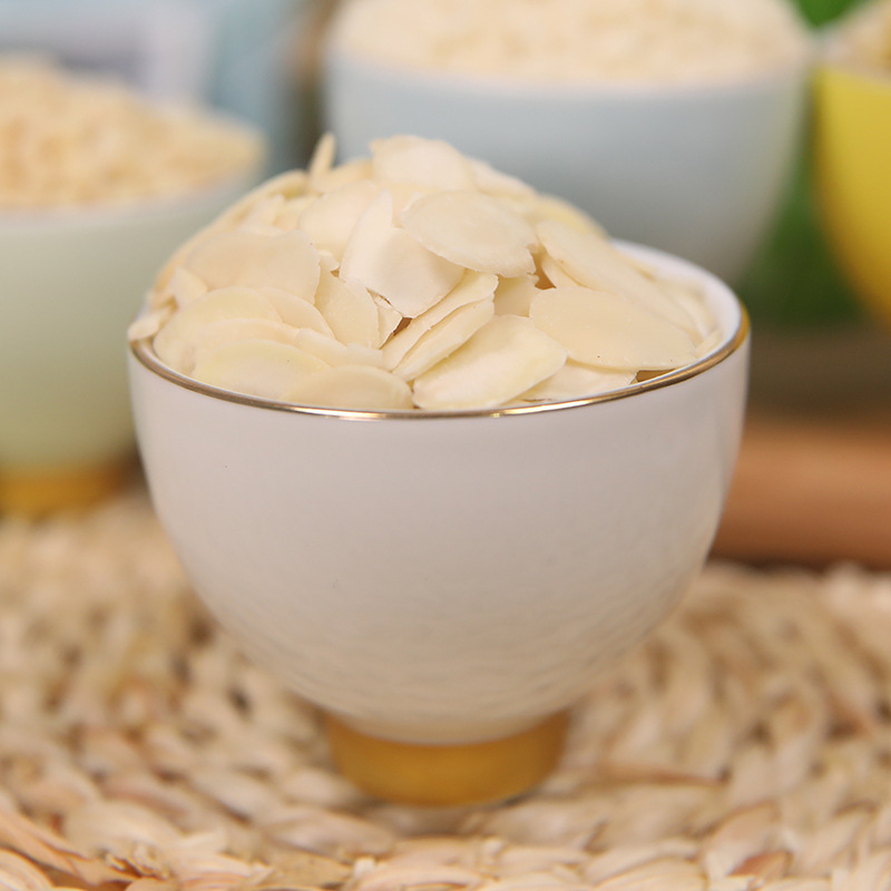 Pure Almond Slices Almond Slices 500g Baked Glutinous Rice Boat Raw Material Almond Flakes Cake Decoration Bulk Wholesale