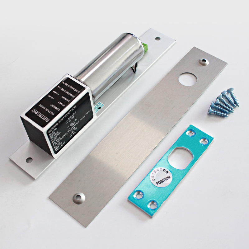 Xinjiacheng Electric Bolt Lock for Glass Doors, Double-Open Electronic Lock, Access Control Electric Bolt Lock Set, Normal Temperature Electric Bolt Lock