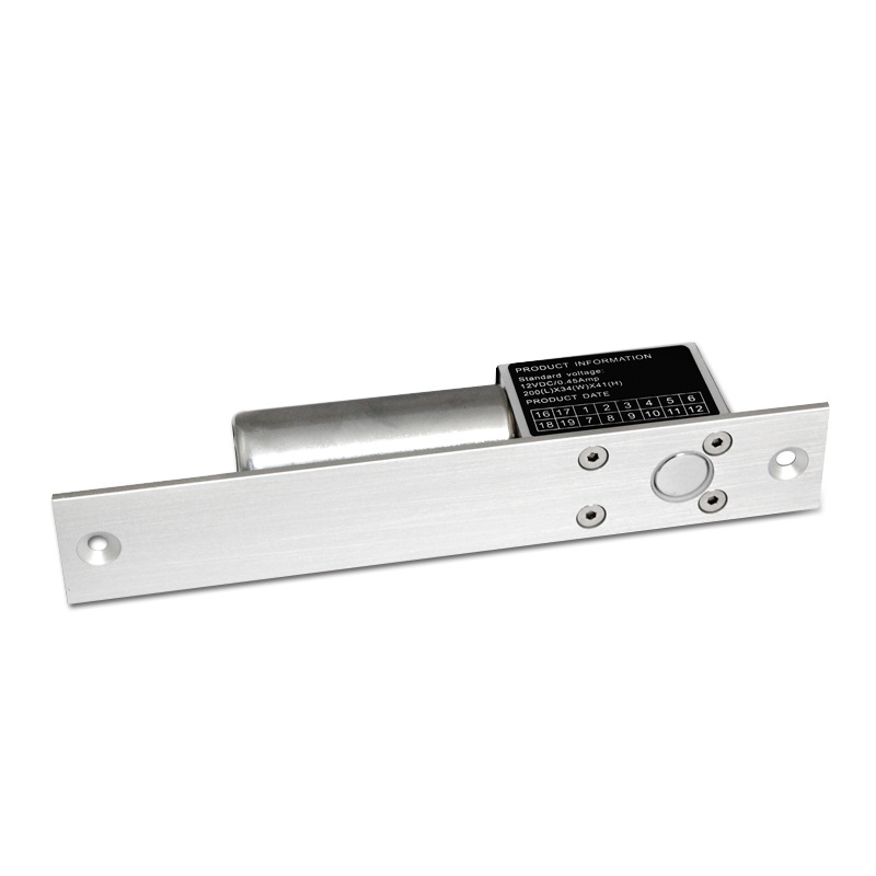 Xinjiacheng Electric Bolt Lock for Glass Doors, Double-Open Electronic Lock, Access Control Electric Bolt Lock Set, Normal Temperature Electric Bolt Lock