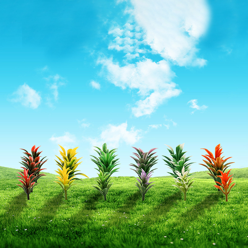 Модель песочного стола DIY, ручные материалы, наружное моделирование, пластиковые цветы и растения, декор модели, маленькие цветы