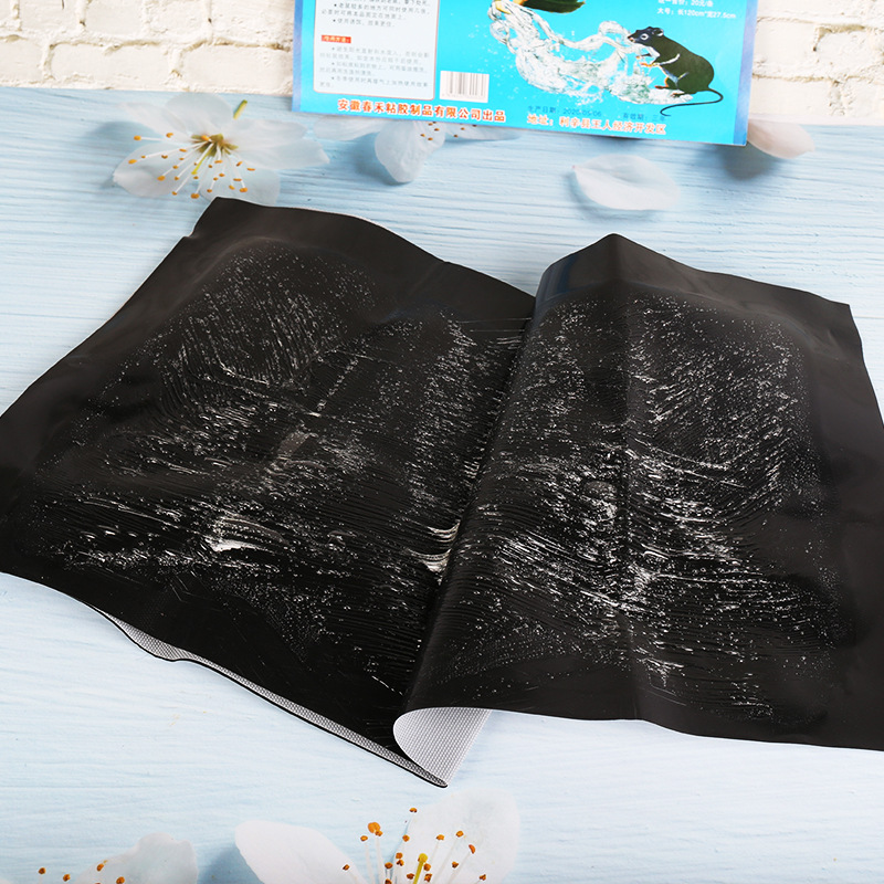 Large Sticky Mouse Blanket Mouse Sticky Mouse Blanket Mouse Glue 60cm Household Black Medium Mouse Trap Blanket Sticky Mouse Soft Board