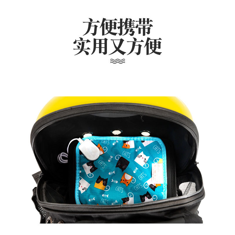 In stock wholesale climbing pet waterproof electric heating pad USB5V low voltage Parrot bird cage heating pad pet backpack heating pad