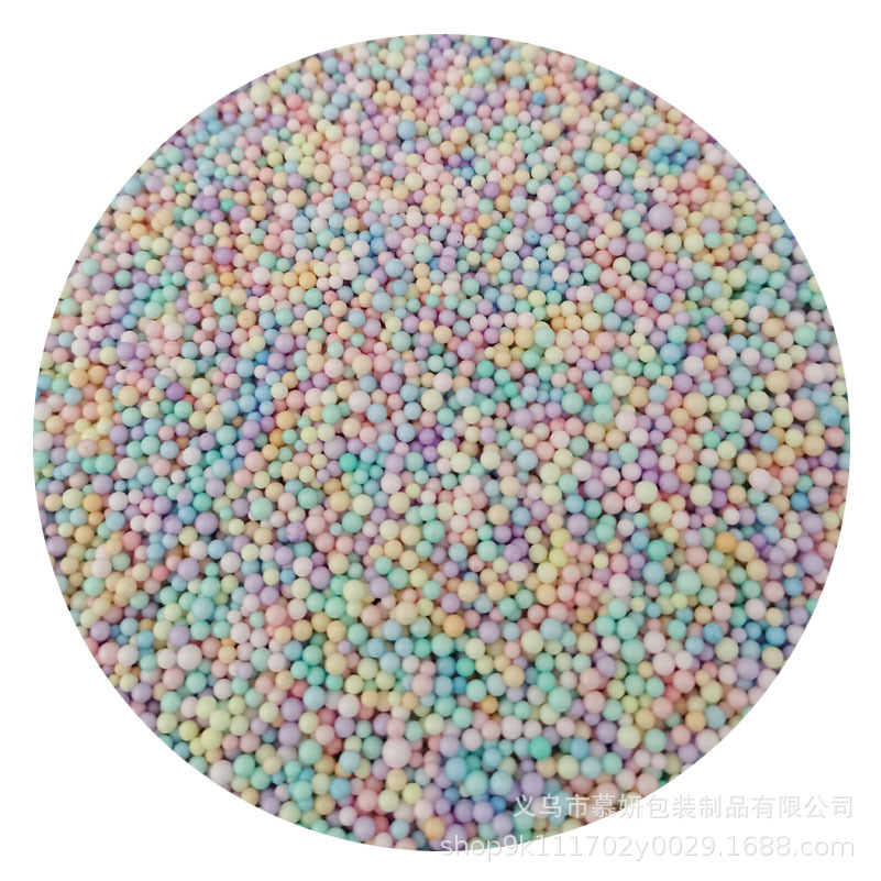 1g bag foam ball color foam particles diy slime crystal mud meteor stationery gift box filler