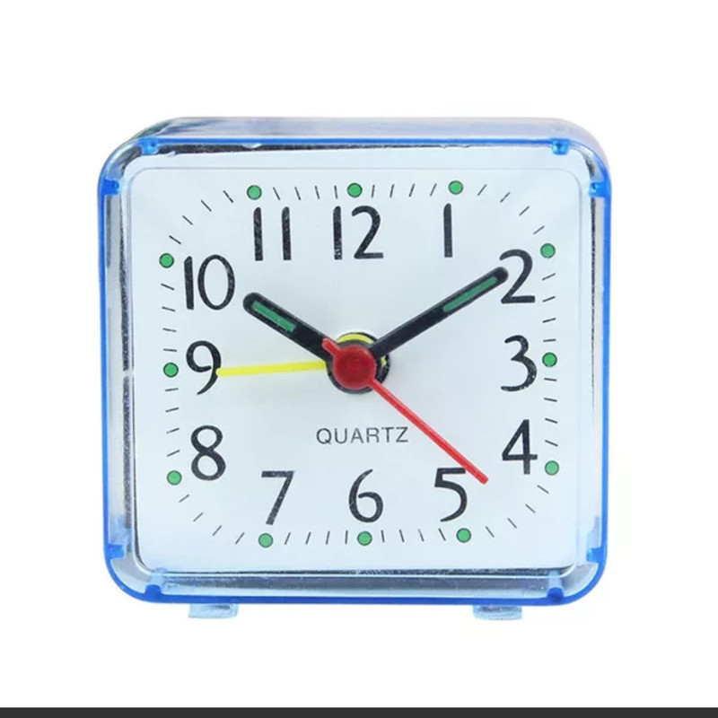 Creative Square Crystal Small Alarm Clock Candy Color Fashionable Bedroom Student Gift Small Alarm Clock