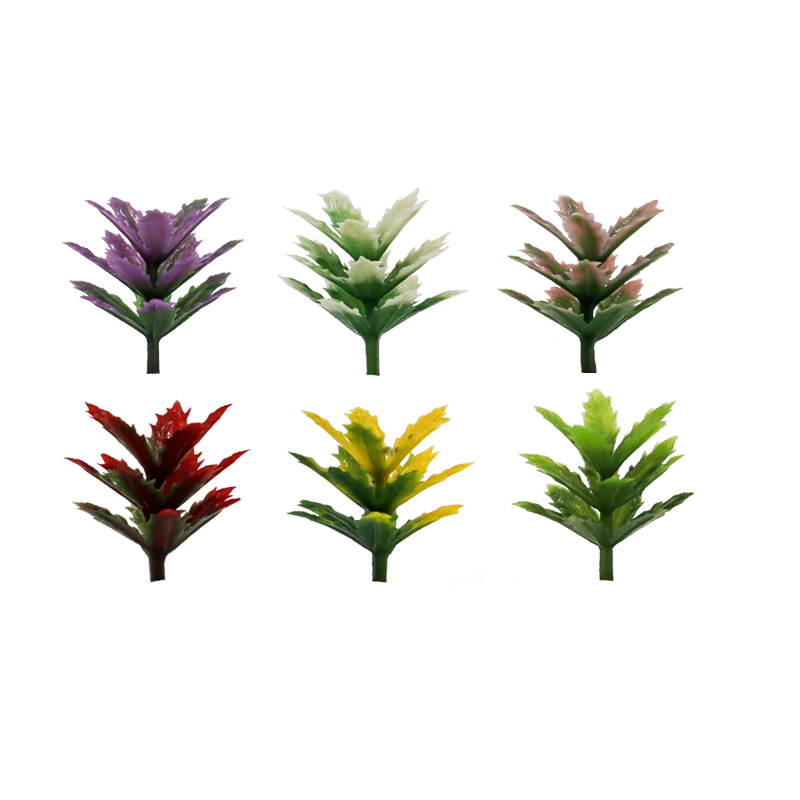 Architectural Sand Table Model DIY Handmade Materials, Simulated Plastic Flowers and Plants Ornaments, Various Wholesale Types, Thorny Leaves, Biomimetic