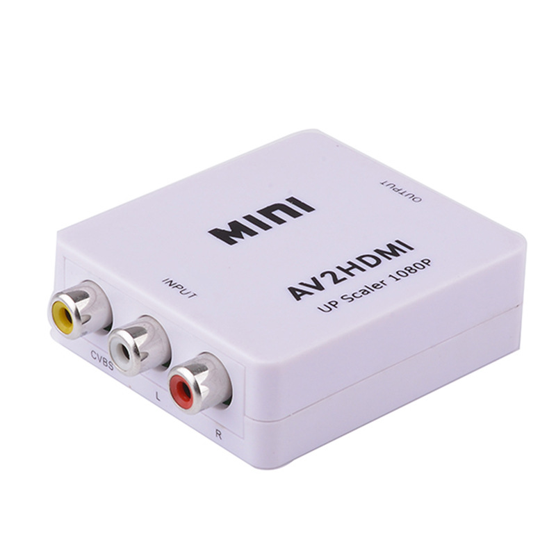 AV to HDMI HD Video Converter AV to HDMI Set Top Box Connect TV Display 1080P