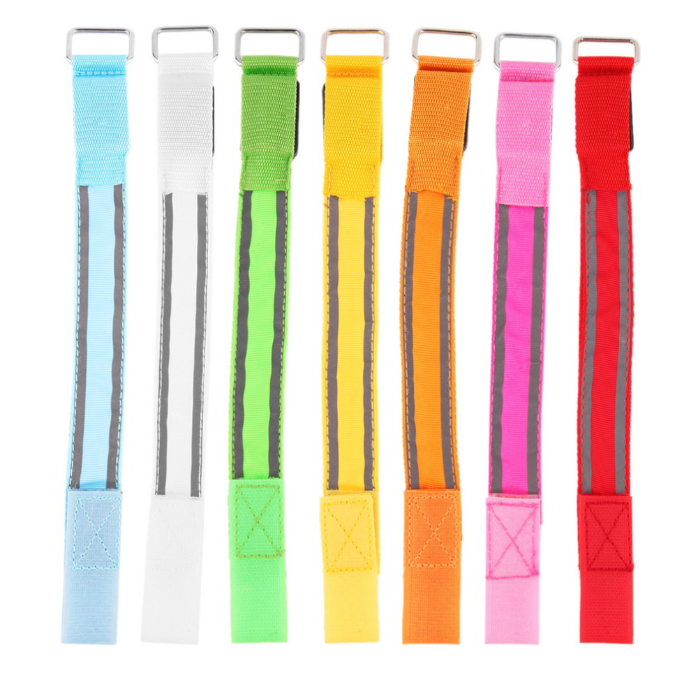 LED night running light USB rechargeable light-emitting arm belt safety sports flash reflective strip buckle LED light-emitting arm ring