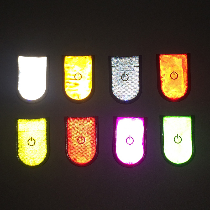 Travel Sports Night Running Light Led Light-Emitting Magnet Clip Jogging Reflective Portable Collar Reflective Warning Signal Light