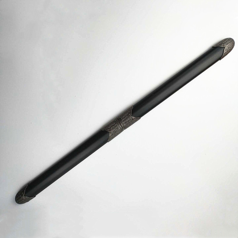 Wholesale Cross-Border Metal Double-Edged Sword Toy, Double-Inserted Sword, Unsharpened, Temple Fair Travel Commemorative Gift, Stainless Steel Double Sword