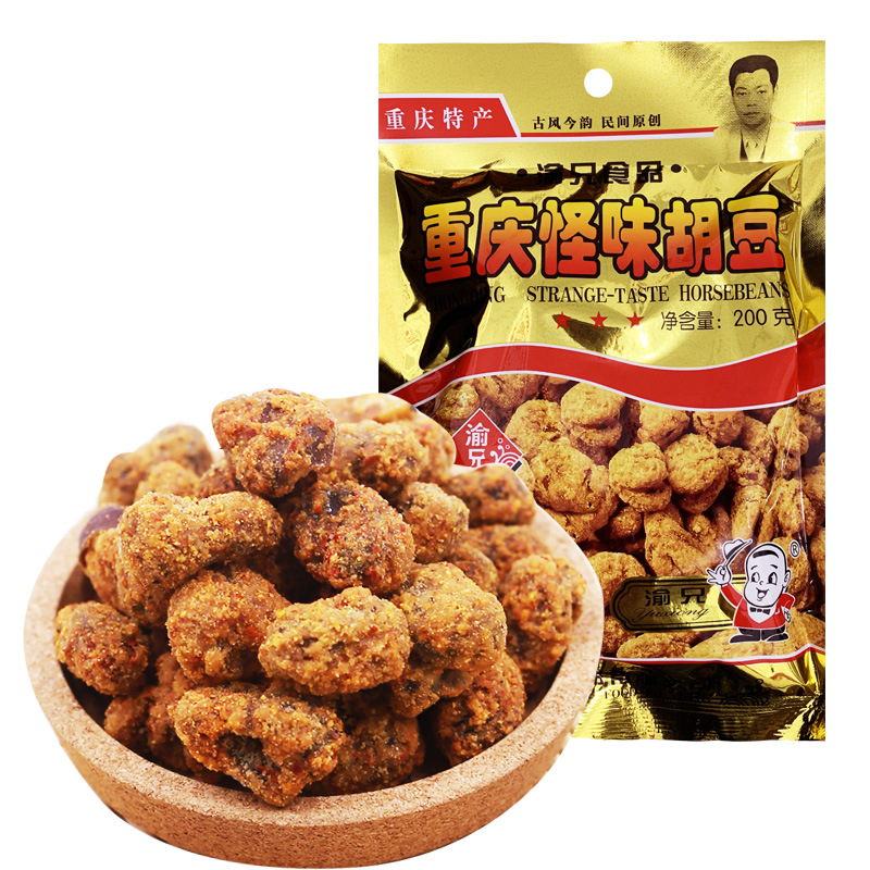 Yuxiong Chongqing strange flavor hu dou strange flavor peanut multi-specification optional 80g150g200g shelf life 365 days