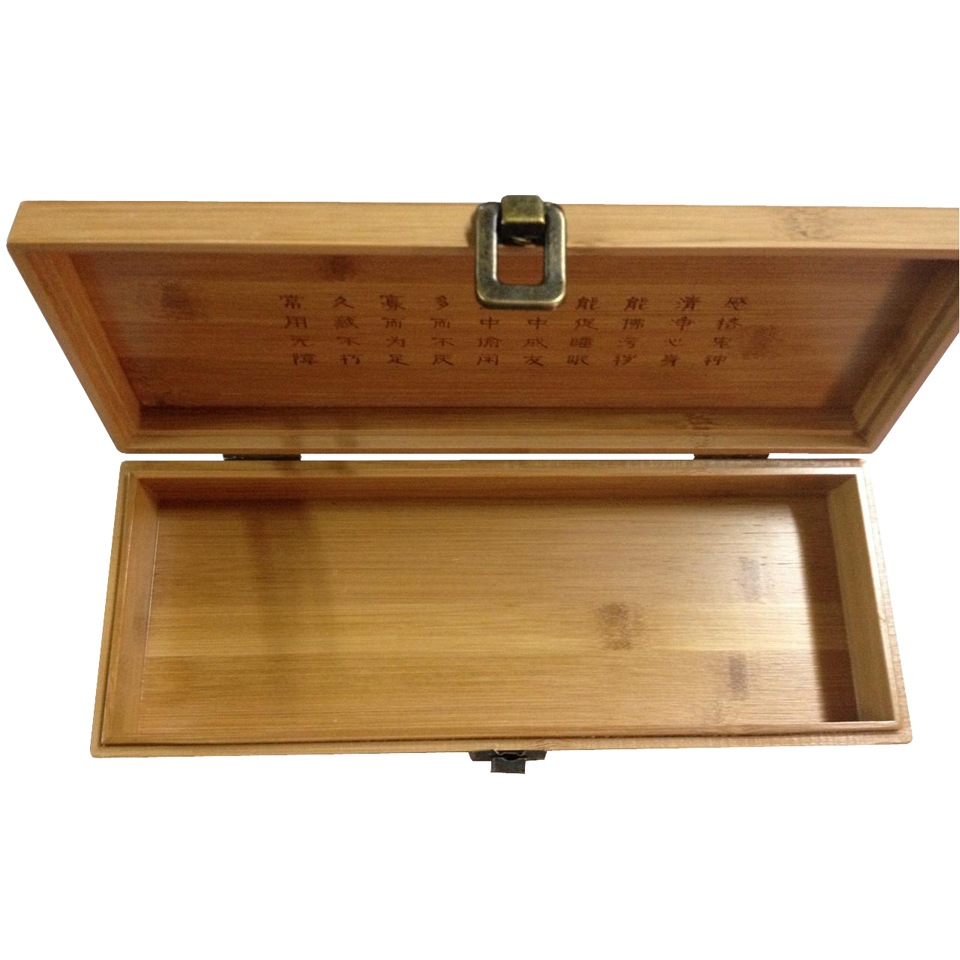 Factory direct supply retro bamboo packaging box red wine tea bamboo box free design postage can be invoiced