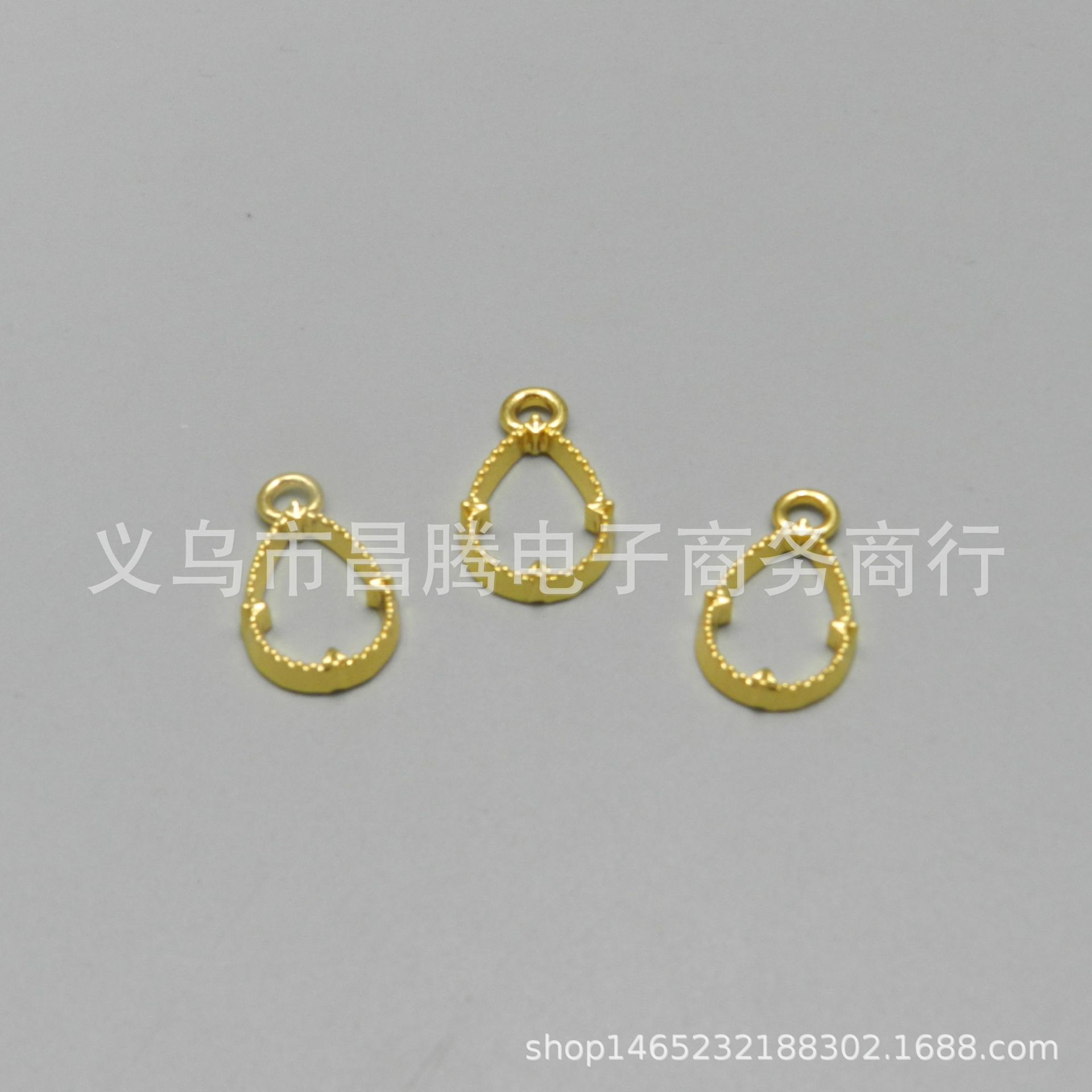 Color-preserving simple geometric uv epoxy frame resin glue metal hollow frame diy jewelry accessories handmade material