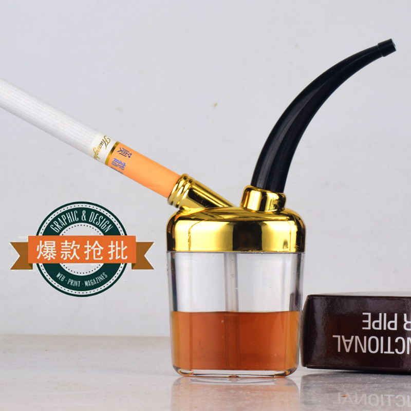 Factory Wholesale Hookah Multi-Filter Water Pipe Personalized Hookah Circulation Pot Pot Smoking Set Coarse, Medium and Fine Three-Use