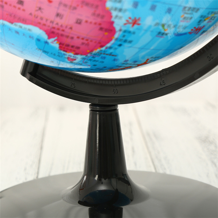 Direct supply of large, medium and small globe high-definition ornaments students enlightenment without lights plastic base globe teaching wholesale
