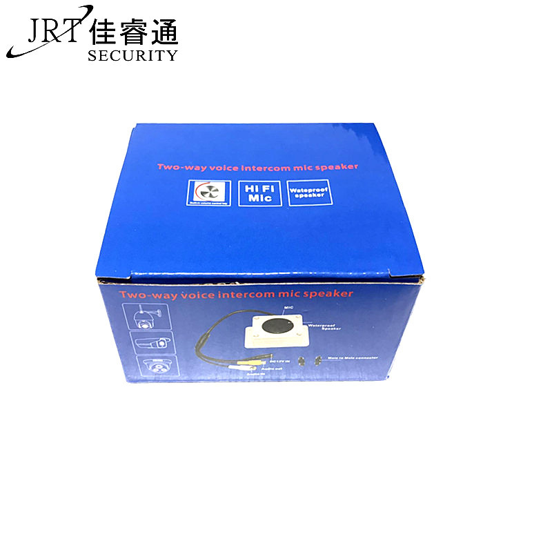 Waterproof Audio Input and Output Surveillance Camera Two-Way Voice Intercom Camera External Speaker