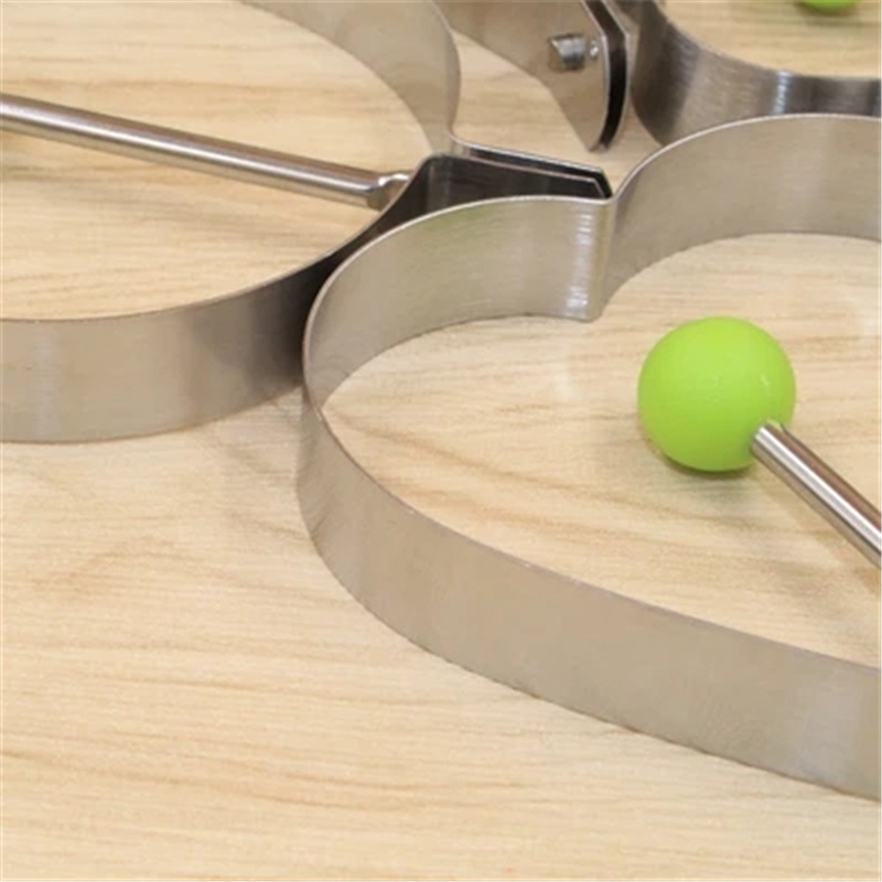 Stainless Steel Fried Egg Mold Artifact Fried Egg DIY Model Fried Egg Heart-shaped Poached Egg Rice Ball Grinding Set