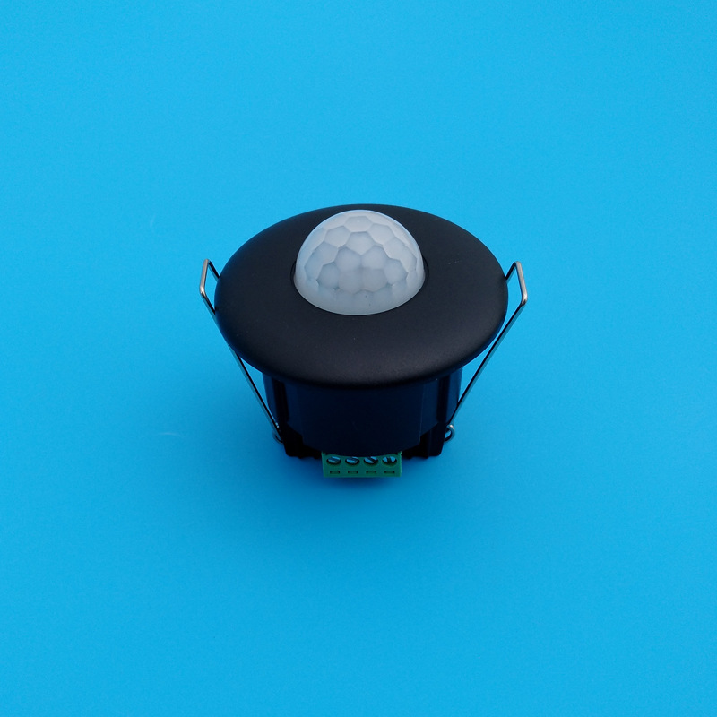 12V Mini silent dry contact embedded human body infrared sensor 24v hotel guest control infrared sensor switch