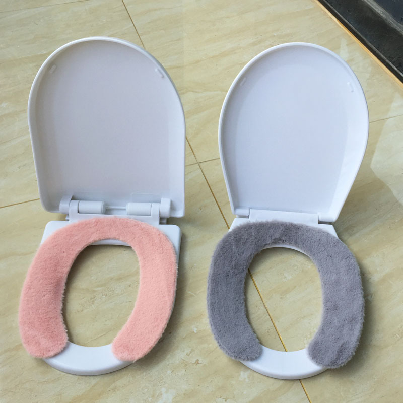 Children's Toilet Cushion Children's Baby Plush Thickened Cold-proof Warm Cover Winter Baby Paste Toilet Cushion Women