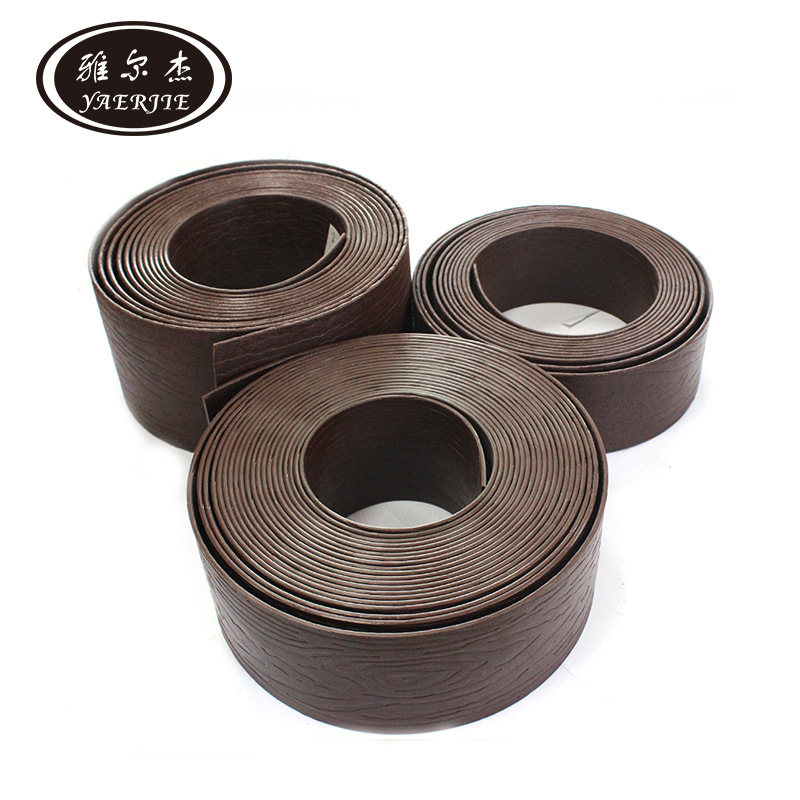 Оптовая продажа большого изоляционного пояса с древесной текстурой, ландшафтный изоляционный пояс из травы и камня, цветочная перегородка