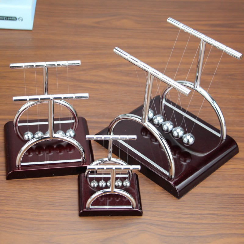 Factory wholesale classic balance touch Newton pendulum stainless steel metal billiard ball permanent chaos ornaments Christmas gifts