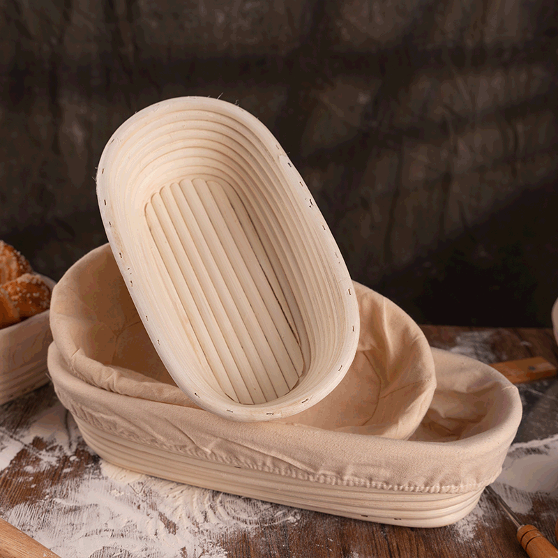 Indonesian Rattan European-style Fermentation Basket Baking Utensils Country Rattan Household Bread Real Vine D23X8.5cm