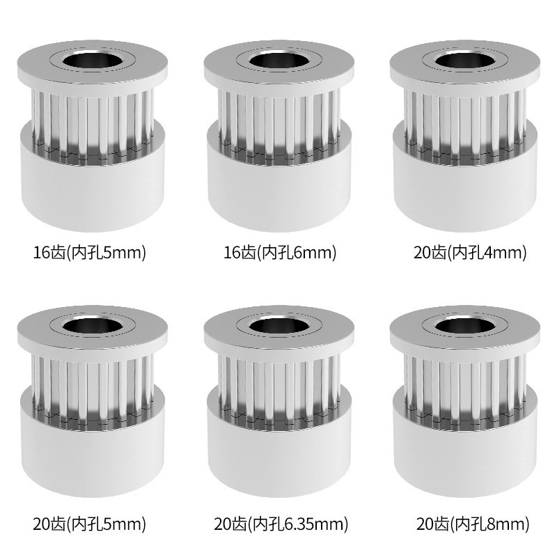 Factory direct 3d printer accessories 2GT pulley GT2 synchronous wheel bandwidth 6mm transmission pulley wholesale
