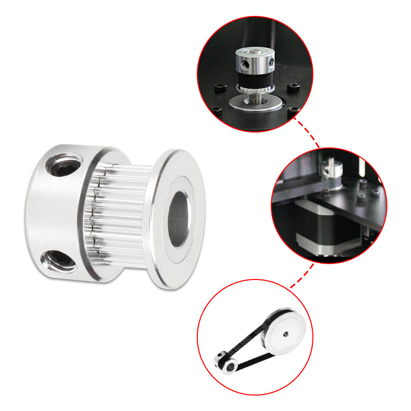 Factory direct 3d printer accessories 2GT pulley GT2 synchronous wheel bandwidth 6mm transmission pulley wholesale