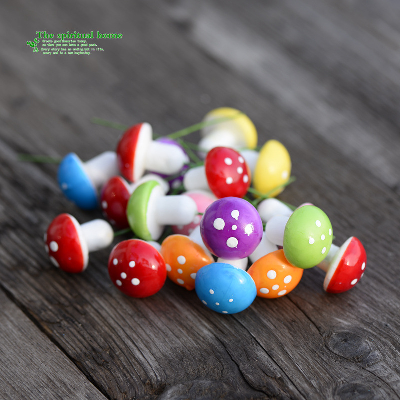 Micro Landscape Creative Mini Mushroom Artificial Food Toy DIY Decoration Accessories Colorfulful Accessories Material Small Ornaments