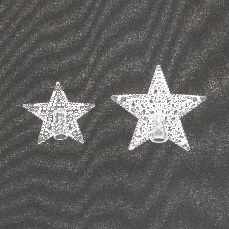 Светодиодные звезды гипсофила цветные гирлянды аксессуары перламутровая пятиконечная звезда занавес мигающие рождественские огни подвесное украшение