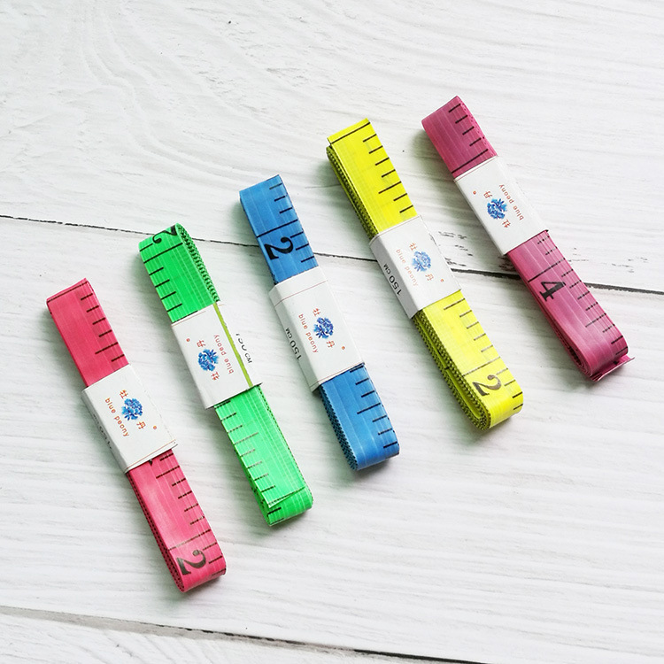 Colorful Bust Measuring Soft Ruler, Waist Circumference Ruler, Small Tape Measuring Ruler, Mini Clothing Meter Ruler