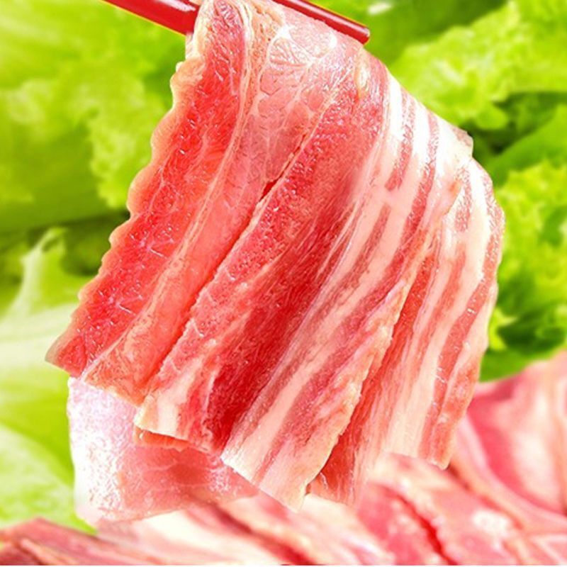 4kg postage bacon meat slices barbecue baking bacon malatang hand-held pancakes sausage commercial household wholesale