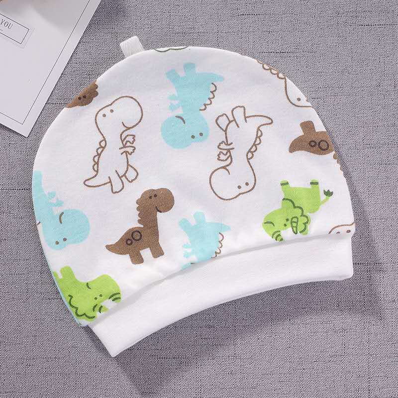2025 New Cotton Baby Hat Summer Single-Layer Newborn Hat Gift Hat Printed Baby Hat