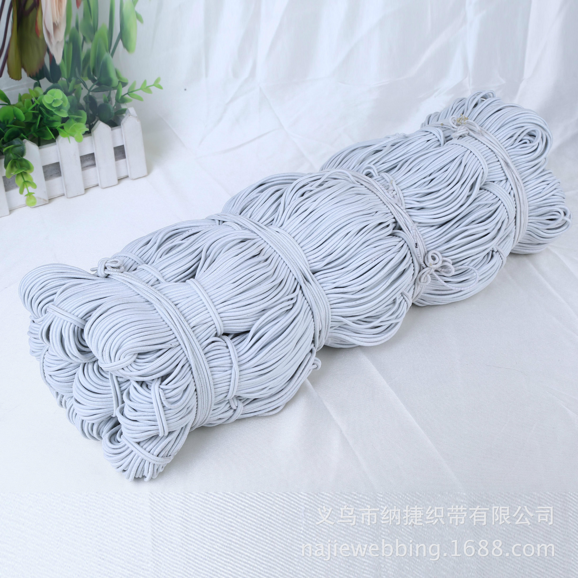 Factory wholesale thin round elastic band elastic rope high elastic round elastic rope leather rope elastic rope spot