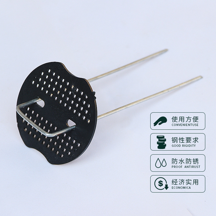 Ground cloth nail anti-grass cloth ground nail U-shaped gardening nail steel wire ground nail lawn galvanized oblique point ground nail plastic film holder